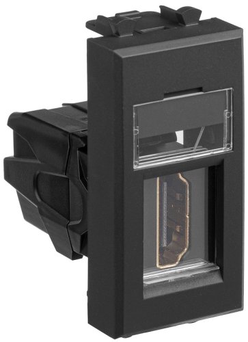 Розетка HDMI модульная DKC Avanti 1-м. 1 мод. черный матовый фото Розетка HDMI модульная DKC Avanti 1-м. 1 мод. черный матовый картинка